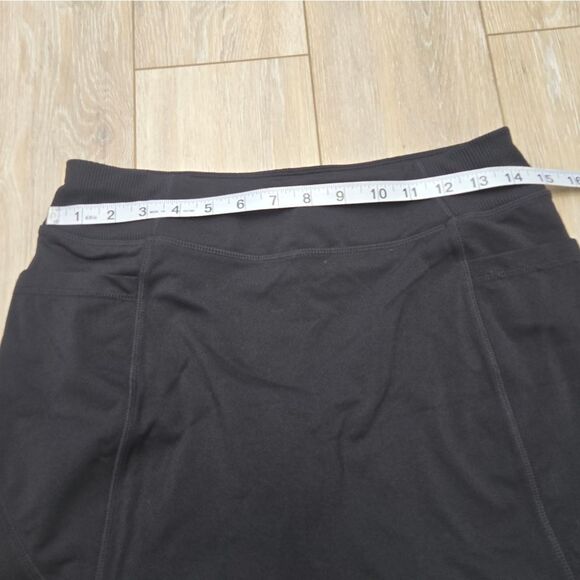Athleta Skort Black With Pockets Stretch Comfortable Tennis, Pickleball Golf Sm - Picture 9 of 10